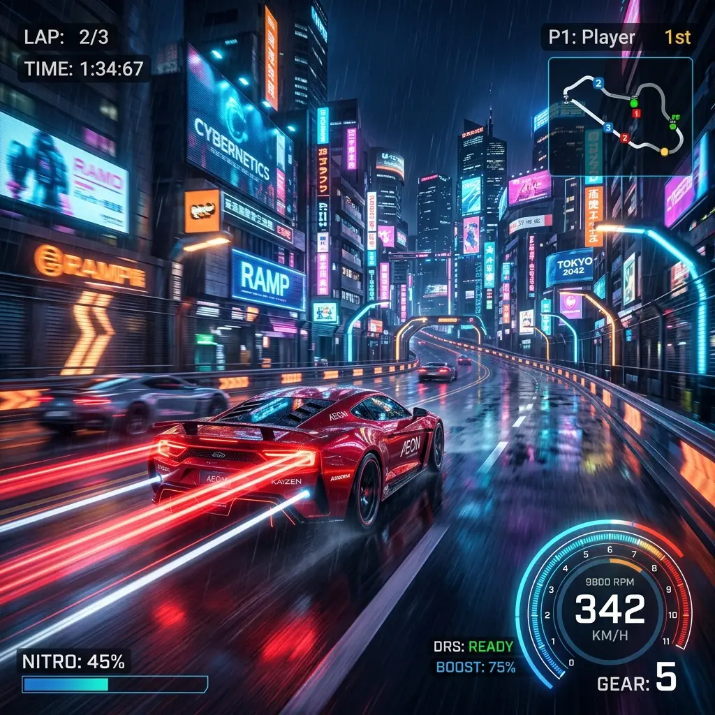 Speed Racer - Custom Arcade Game Concept Showcase